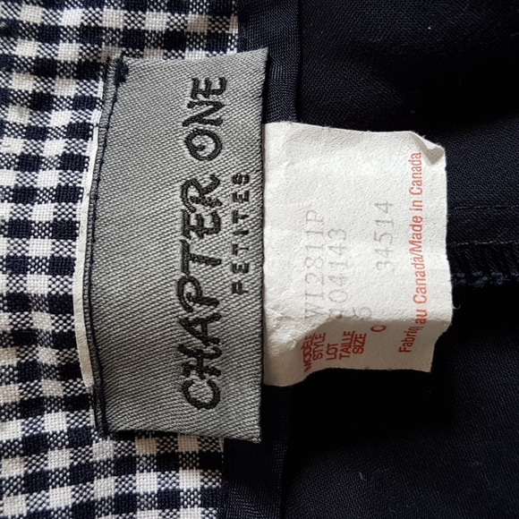 Chapter One Petites Navy Capri Pants - Picture 3 of 6